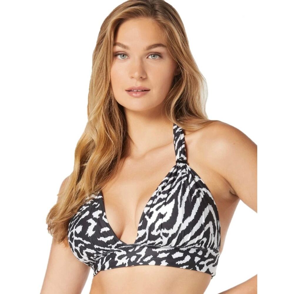 Coco Reef Athena Draped Halter Bikini Top 12 36C 36D NWT